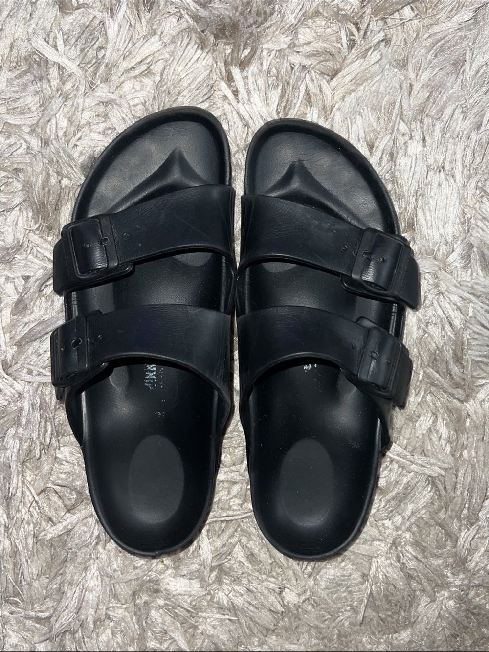 Birkenstock Black Double-Buckle Women's Slide Sandals